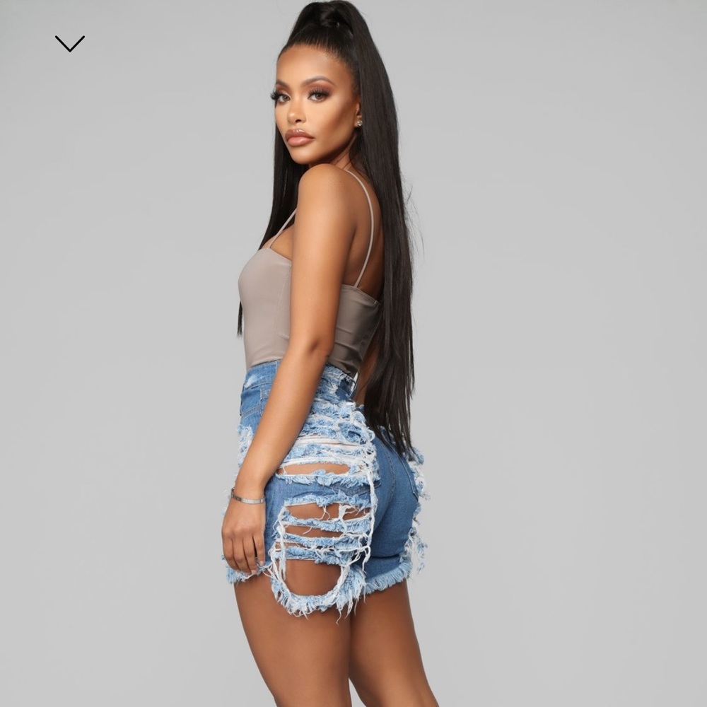 Distressed shorts